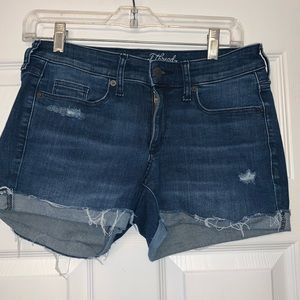 Distressed Jean Shorts